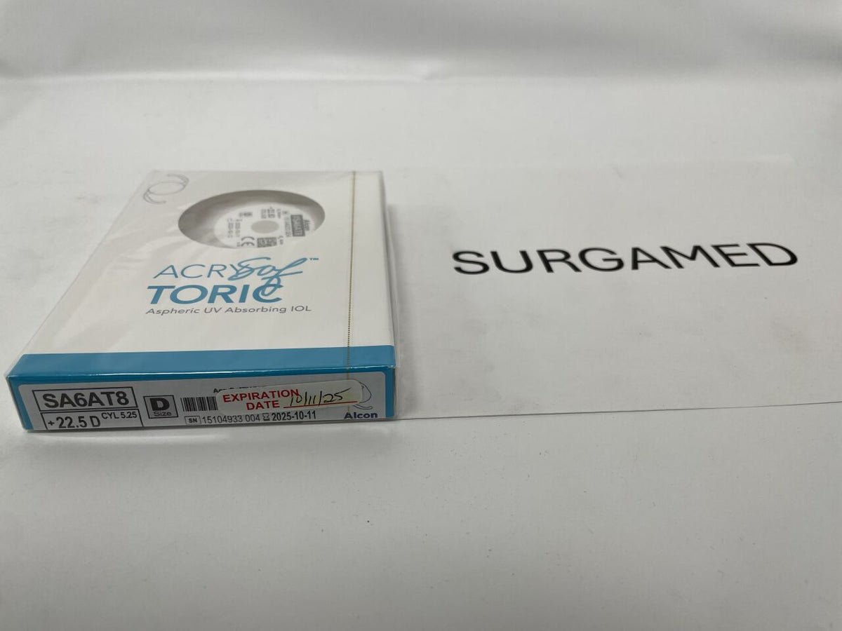 SA6AT8.225 - ALCON - AcrySof Aspheric UV Absorbing Toric Posterior Chamber IOL, 22.5D, (BX/1)