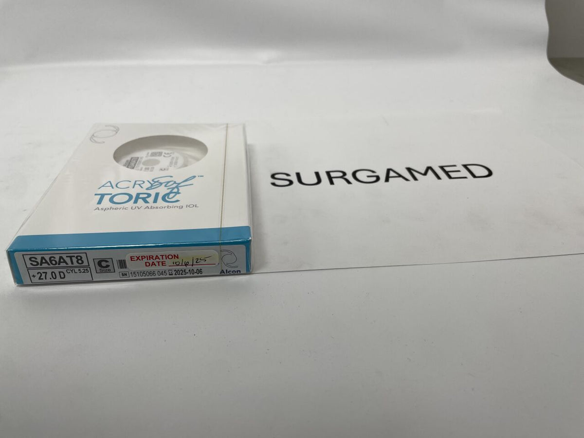SA6AT8.270 - ALCON - AcrySof Aspheric UV Absorbing Toric Posterior Chamber IOL, 27.0D, (BX/1)