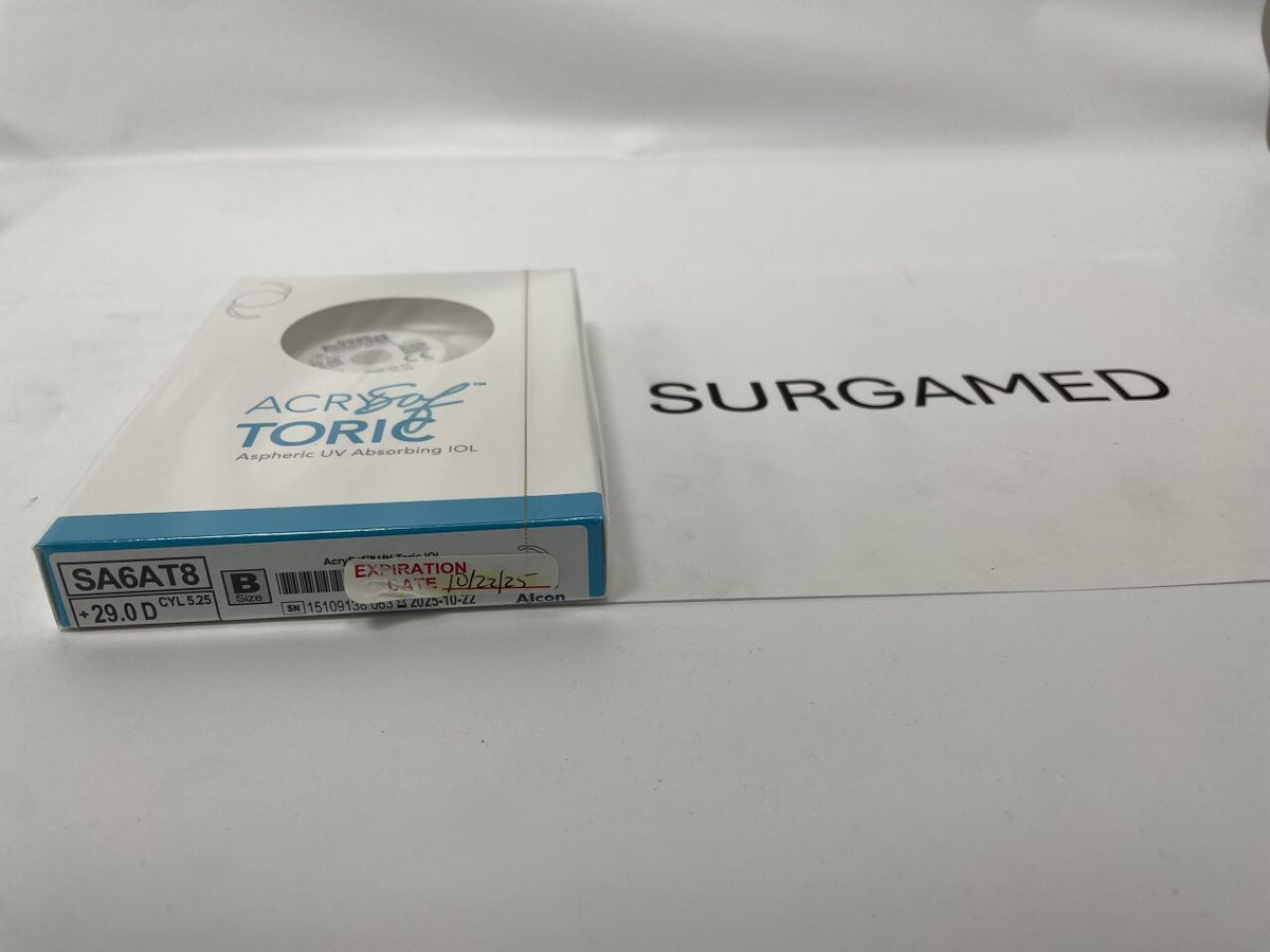 SA6AT8.290 - ALCON - AcrySof Aspheric UV Absorbing Toric Posterior Chamber IOL, 29.0D, (BX/1)