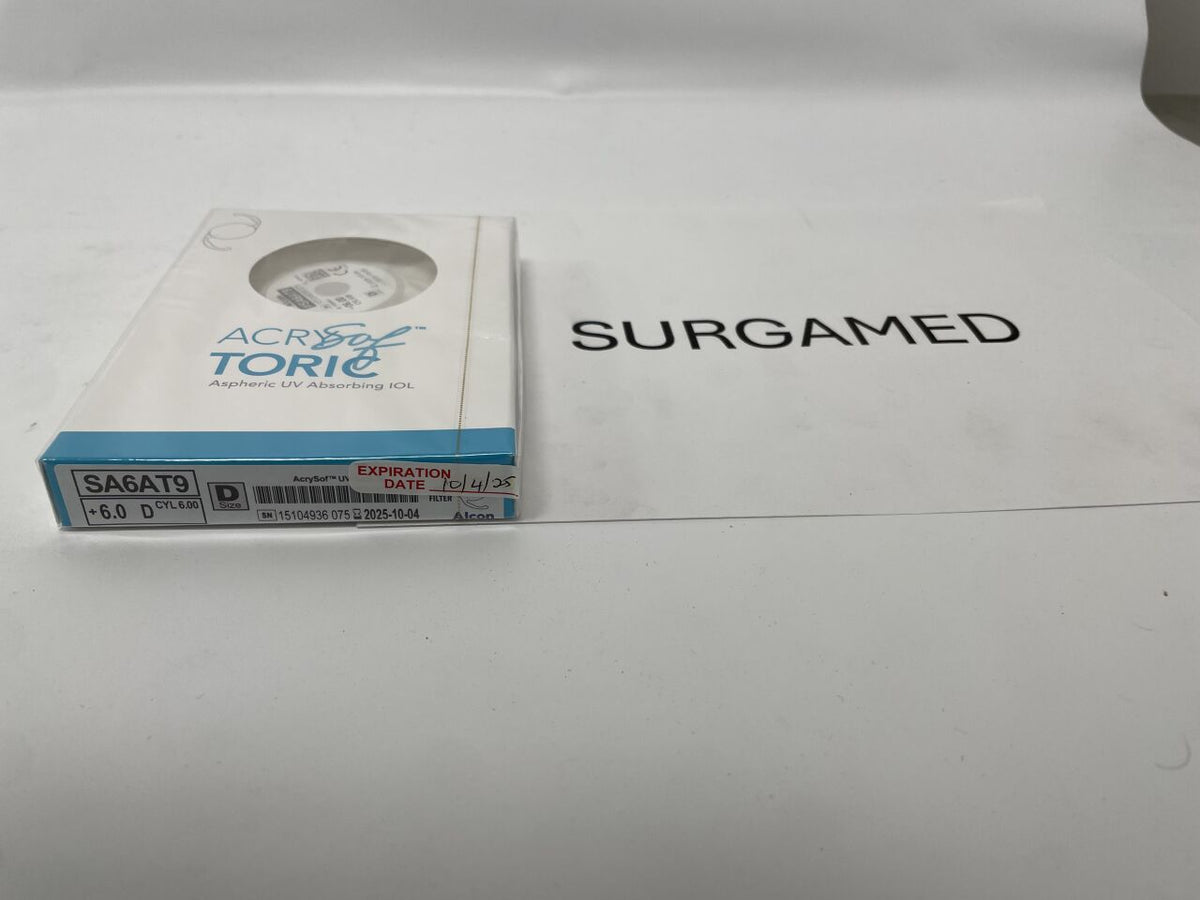 SA6AT9.060 - ALCON - AcrySof Aspheric UV Absorbing Toric Posterior Chamber IOL, 6.0D, (BX/1)