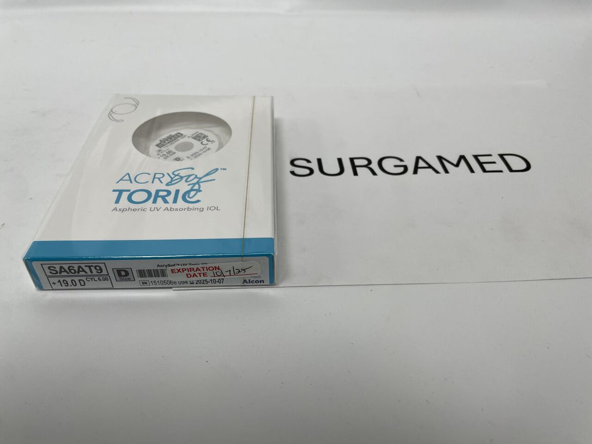 SA6AT9.190 - ALCON - AcrySof Aspheric UV Absorbing Toric Posterior Chamber IOL, 19.0D, (BX/1)