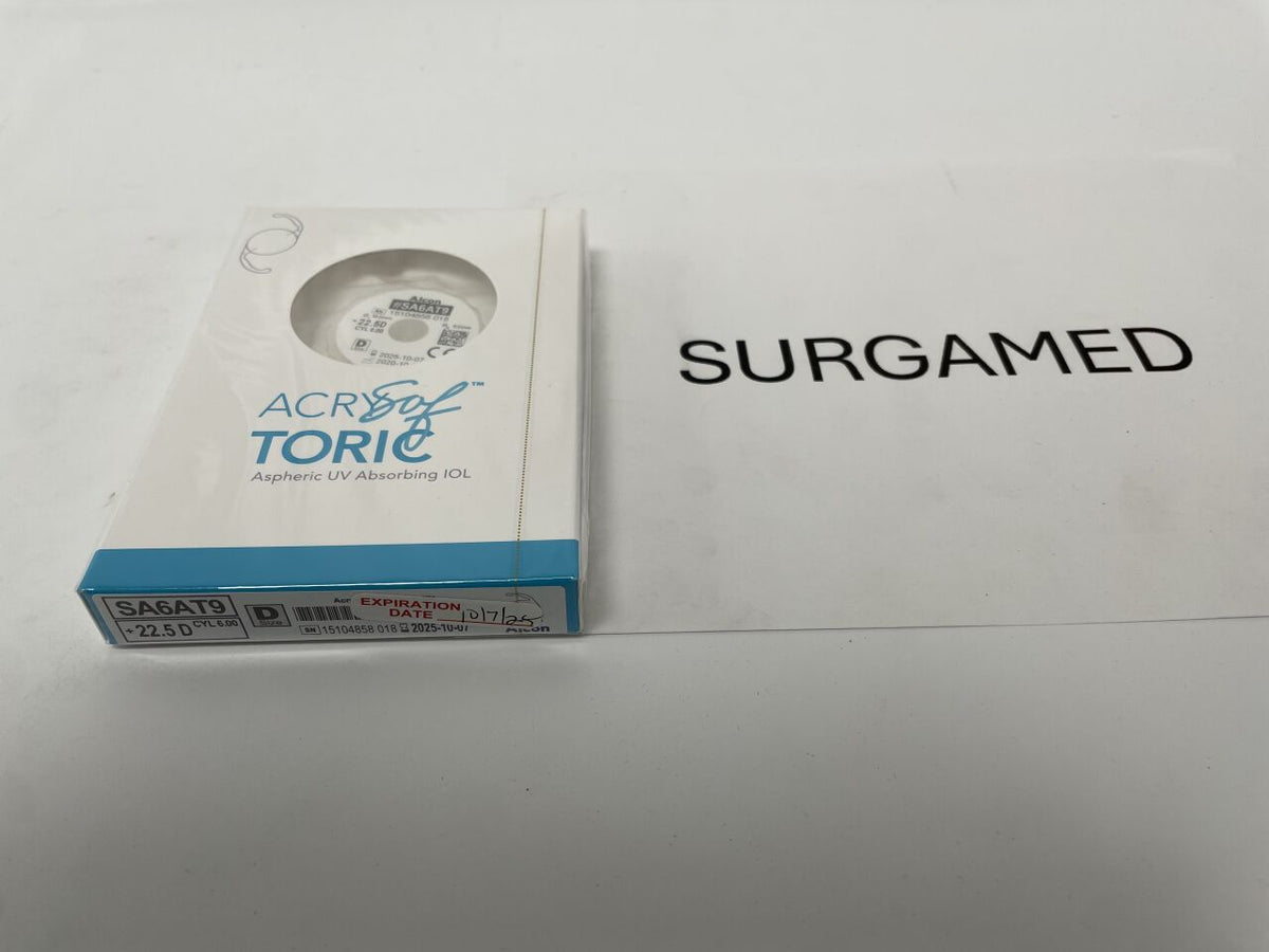SA6AT9.225 - ALCON - AcrySof Aspheric UV Absorbing Toric Posterior Chamber IOL, 22.5D, (BX/1)