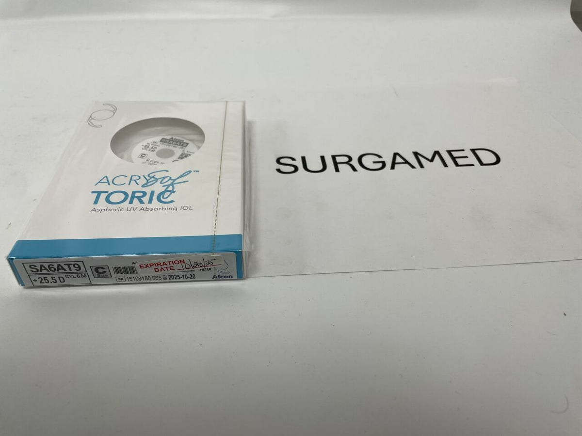 SA6AT9.255 - ALCON - AcrySof Aspheric UV Absorbing Toric Posterior Chamber IOL, 25.5D, (BX/1)