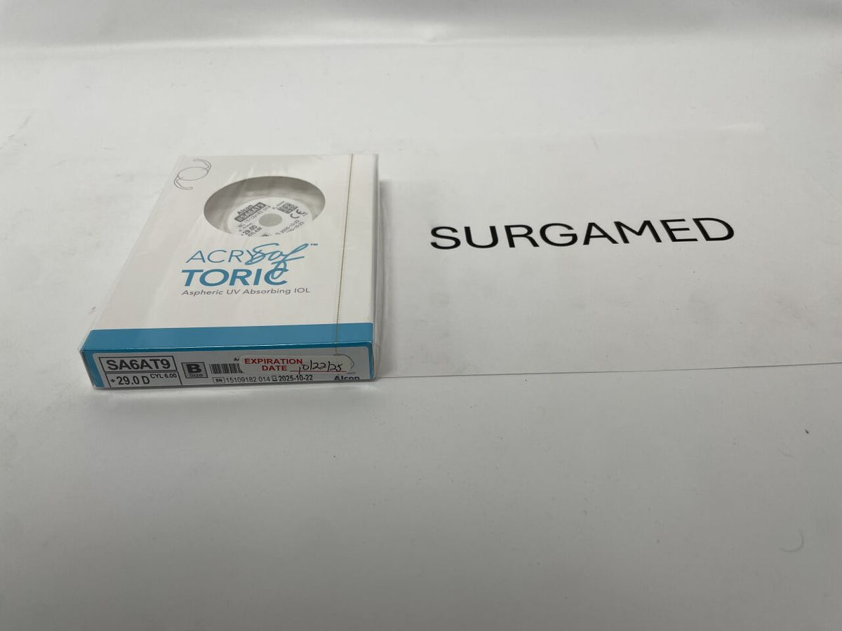SA6AT9.290 - ALCON - AcrySof Aspheric UV Absorbing Toric Posterior Chamber IOL, 29.0D, (BX/1)