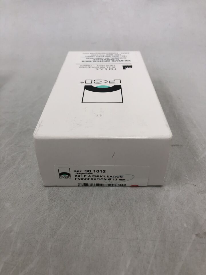 S6.1012 - FCI - Spherical Silicone Enucleation Evisceration Implant 12mm, (BX/1)