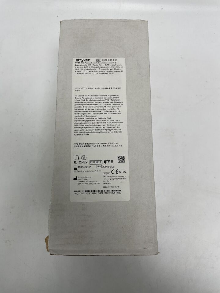 0306-330-000 - STRYKER - IVAS 11G Access Cannula, (BX/6)