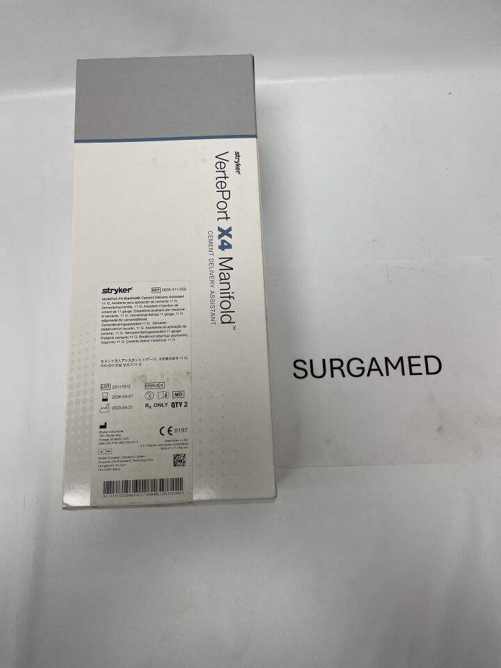 0605-411-000 - STRYKER - VertePort X4 Manifold Cement Delivery Assistant 11G, (BX/2)