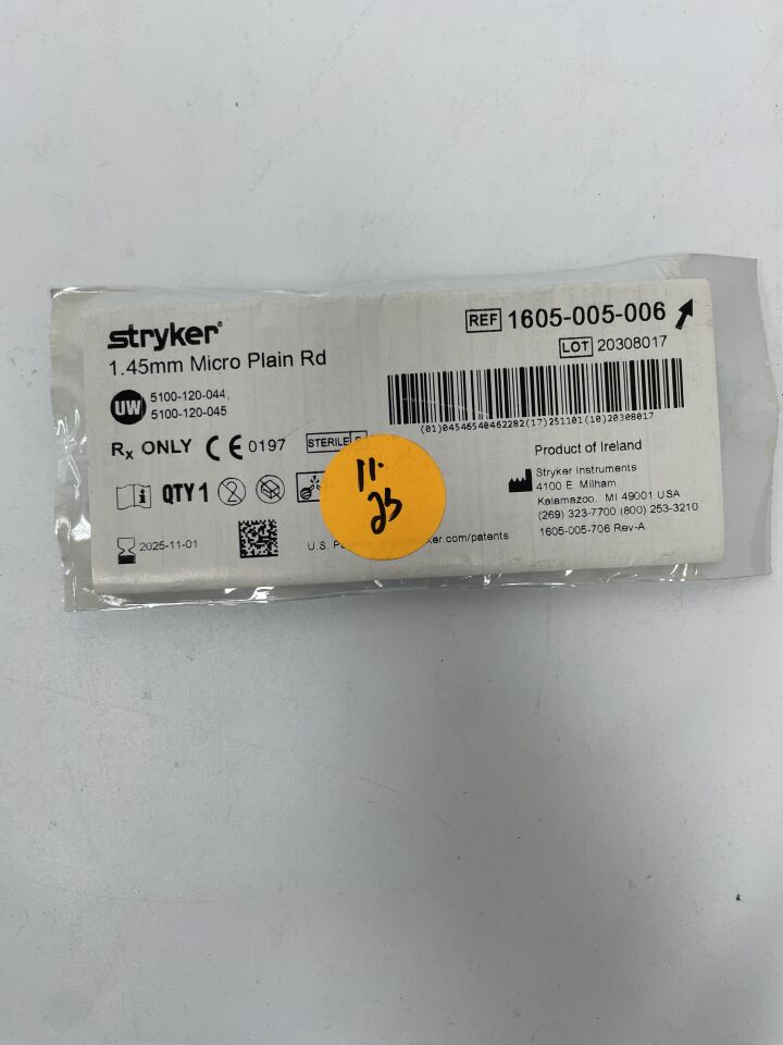 1605-005-006 - STRYKER - Round Diamond Burr, 1.5mm, (EA)