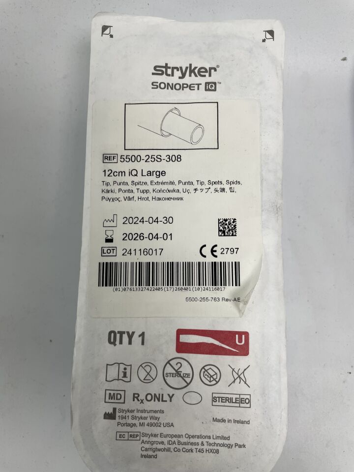 5500-25S-308 - STRYKER - Sonopet iQ 12cm iQ Large Tip, (EA)