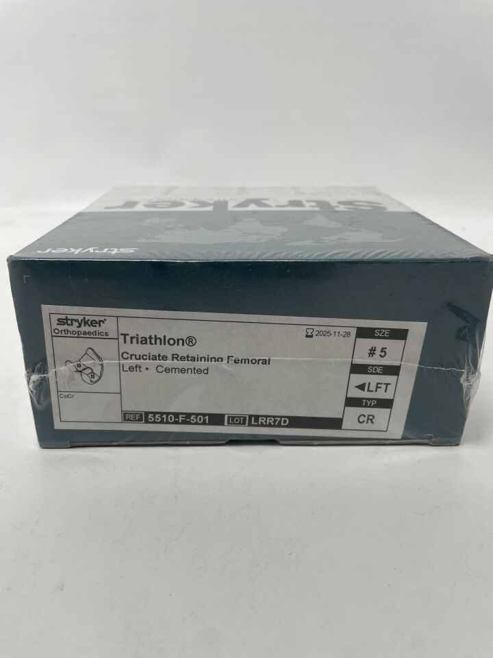 5510-F-501 - STRYKER - Triathlon CR Left Cemented Femoral Component, 5 Size, (BX/1)
