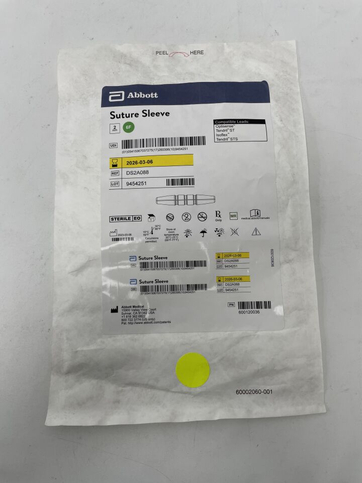 DS2A088 - ABBOTT - Suture Sleeve, 6F x 2mm, (EA)