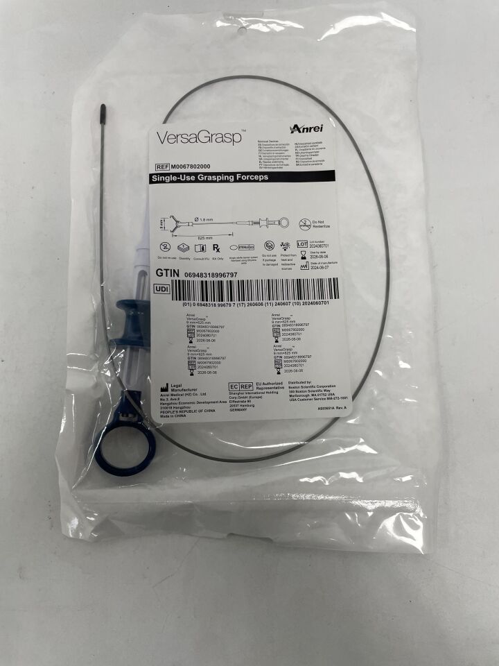 M0067802000 - ANREI MEDICAL - VersaGrasp Single-Use Grasping Forceps, 1.8 x 9 x 625mm, (EA)