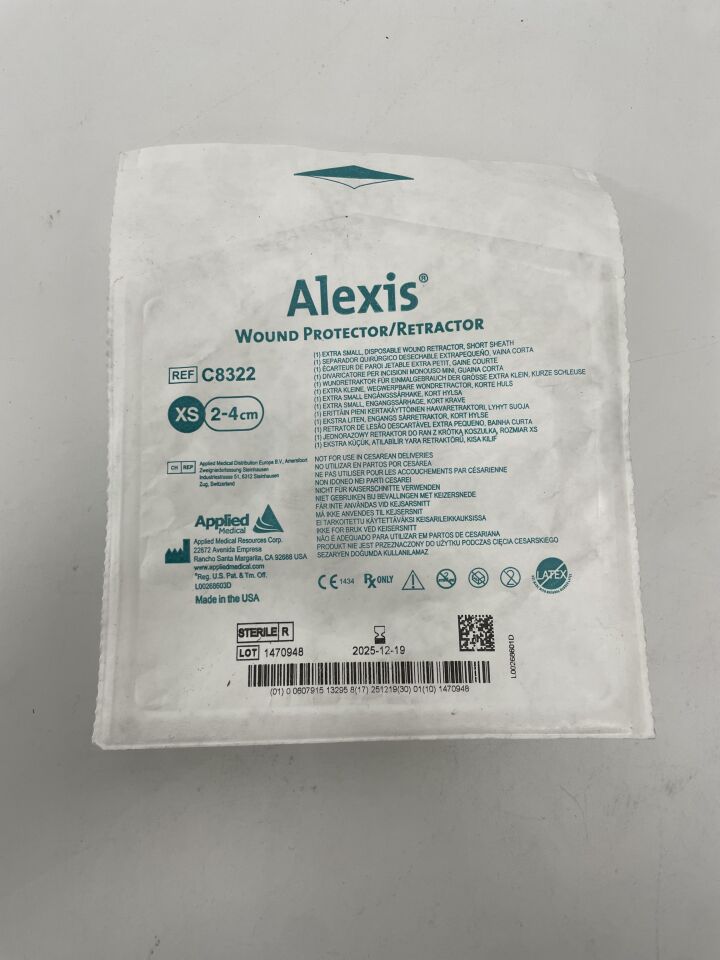 C8322 - APPLIED MEDICAL RESOURCES - Alexis Wound Retractor, XS, 2-4 cm Sheath Length, (EA)