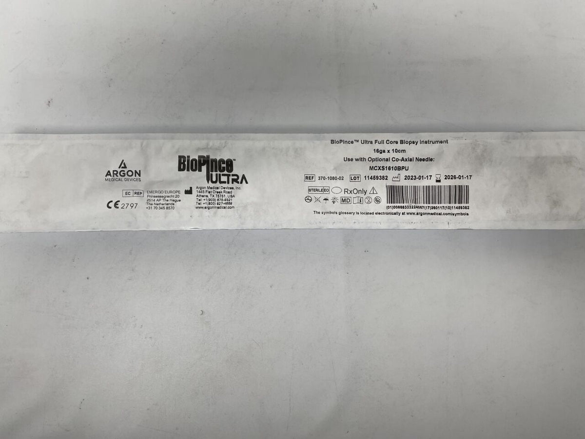 370-1080-02 - ARGON MEDICAL - BioPince ULTRA Full Core Biopsy Instrument, 16G x 10cm, (EA)