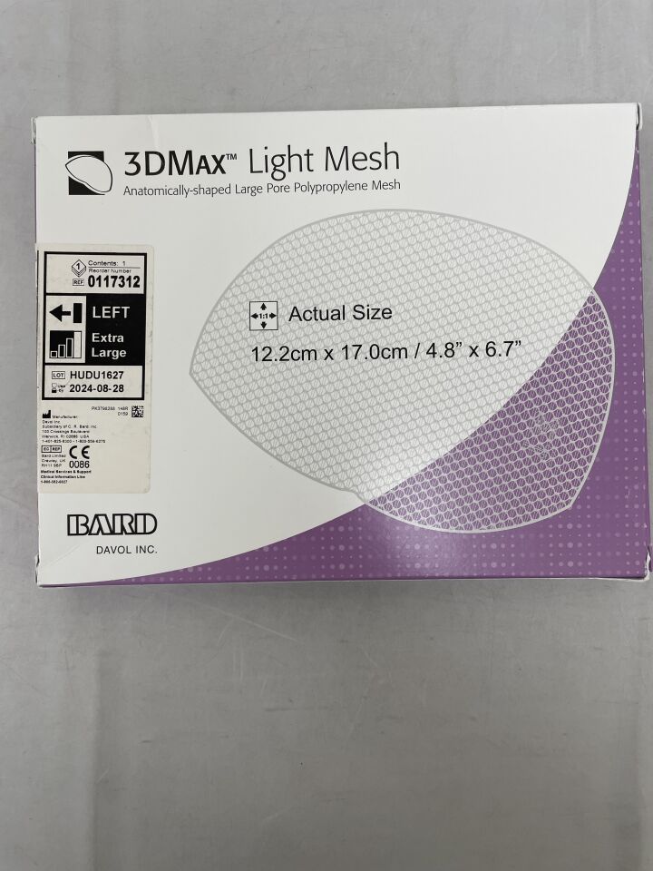 117312 - BARD - 3DMax Light Mesh: Extra Large, Left 4.8" x 6.7", (BX/1)