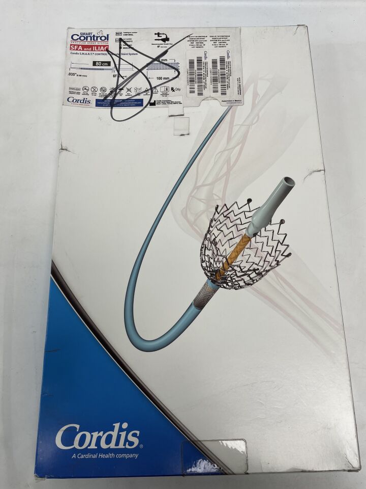 C06100SL - CORDIS - S.M.A.R.T. Control Vascular Stent System - SFA and ILIAC - 6mm x 100mm x 80cm, (BX/1)