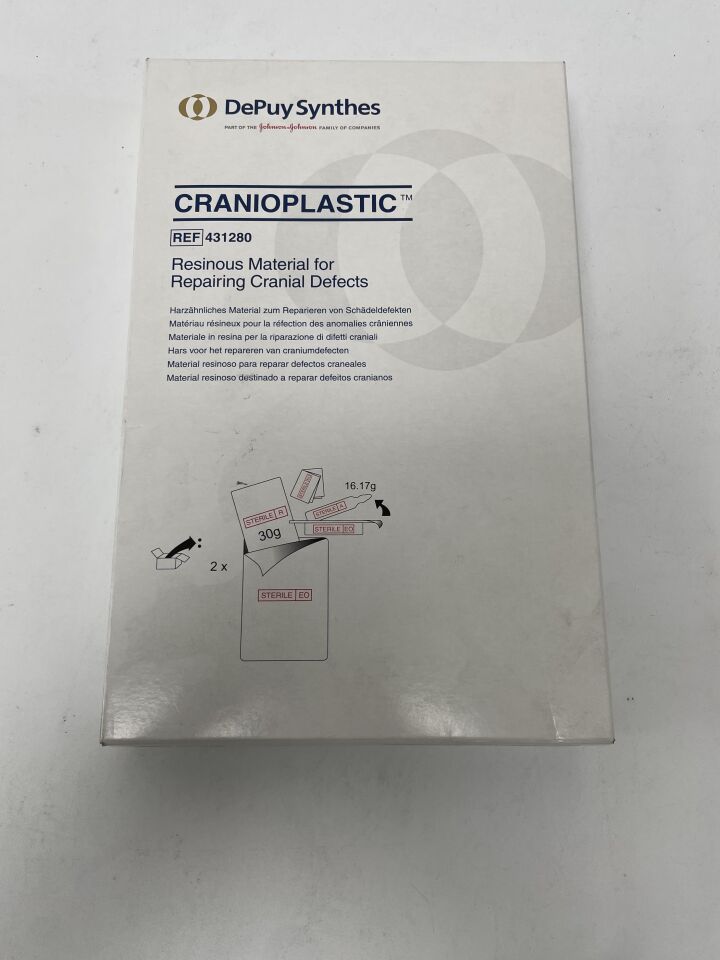 43-1280 - DEPUY - Cranioplastic Resinous Material for Repairing Cranial Defects, (BX/2)