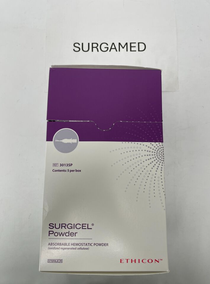 3013SP - ETHICON - Surgicel Powder Absorbable Hemostat, 3 g, (BX/5)