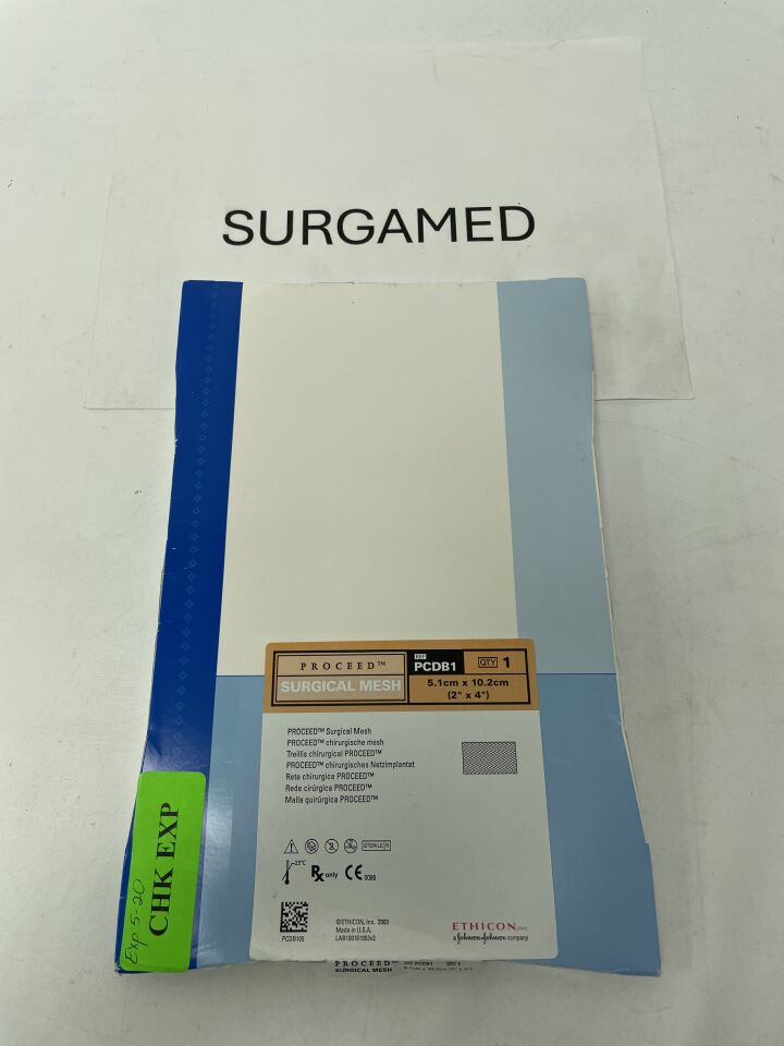PCDB1 - ETHICON - PROCEED Surgical Mesh 5 cm x 10 cm (2" x 4") Rectangular, (BX/1)