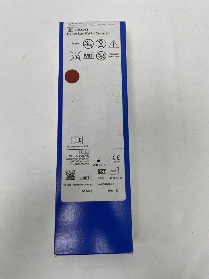 LDC508T - QUEST MEDICAL - LacriCATH Lacrimal Duct Balloon Catheter, 5mm, (BX/1)