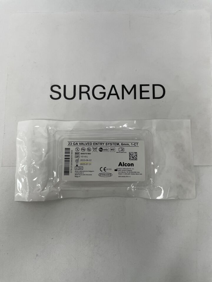 8065751800 - ALCON - 23G Valved Entry System, 6mm (1 Per Pack), (EA)