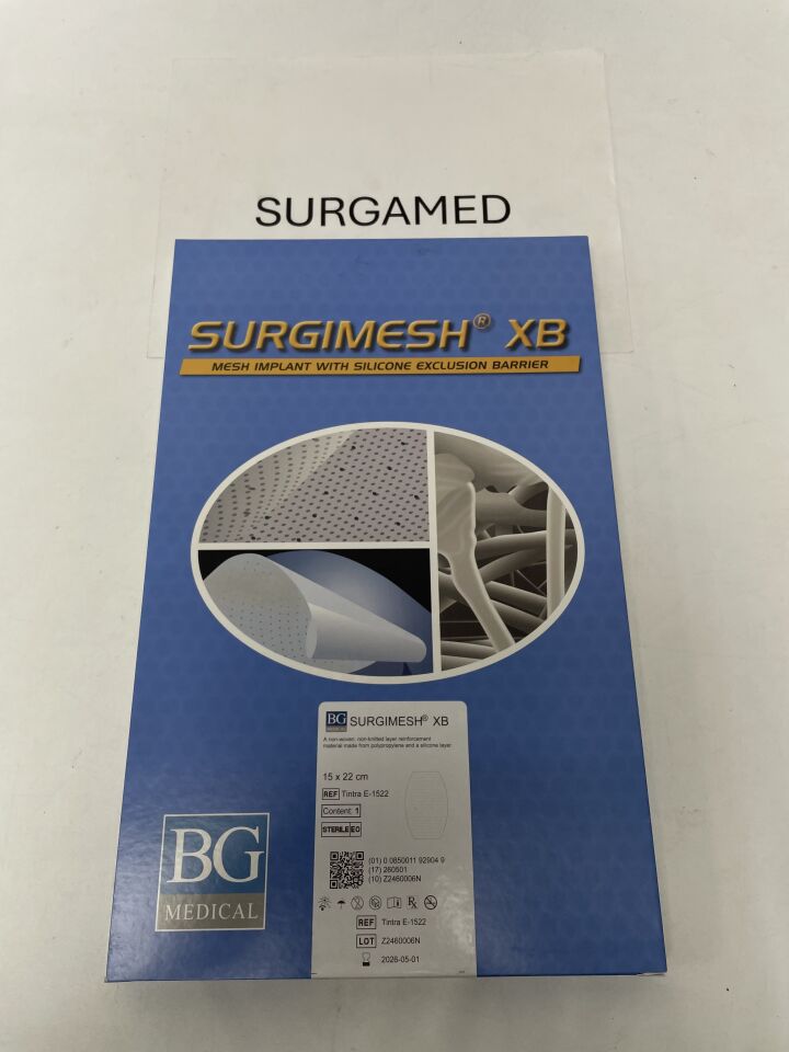 Tintra E-1522 - BG MEDICAL - SURGIMESH XB Tonneau, 22 x 15x 10cm, (BX/1)