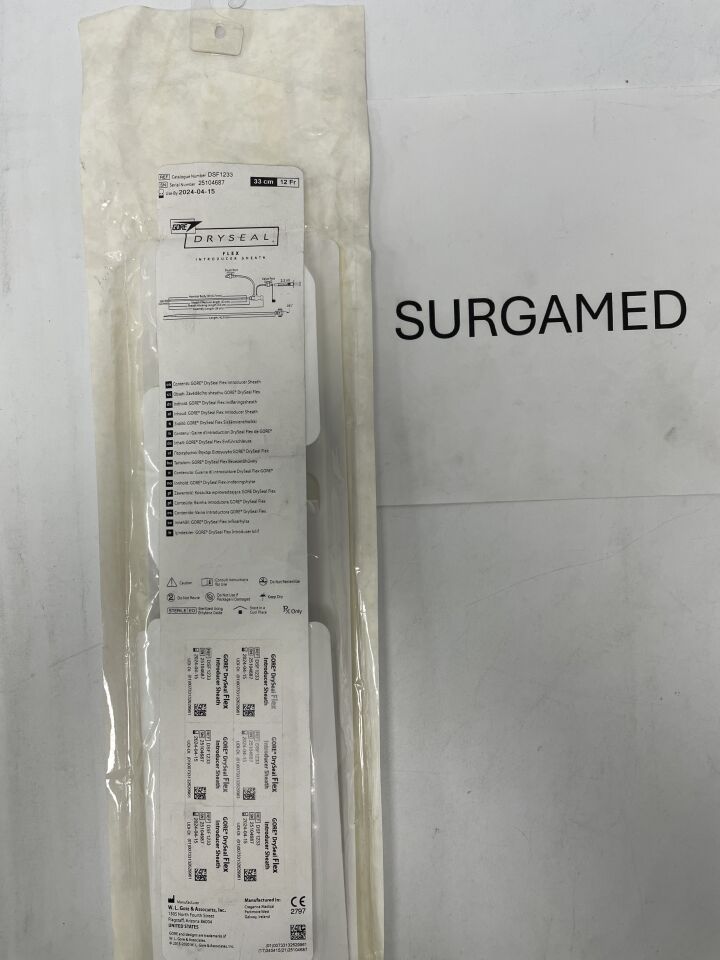 DSF1233 - GORE - DrySeal Flex Sheath with Hydrophilic Coating: 12F x 33cm, (EA)