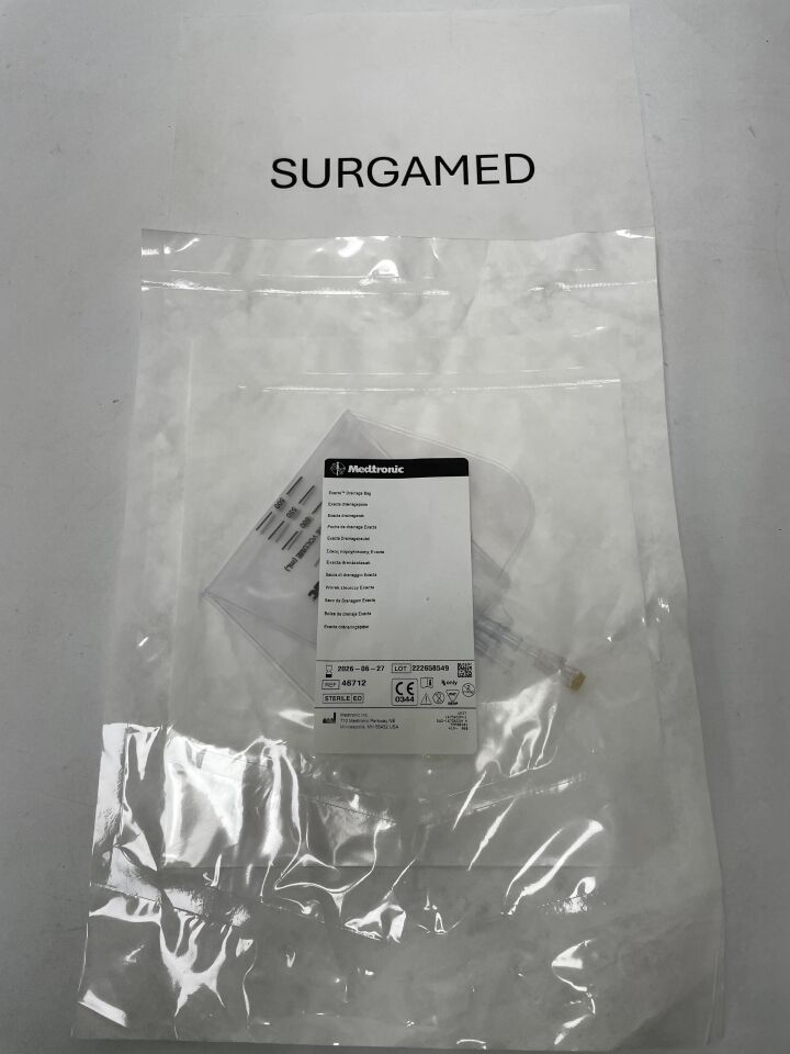 46712 - MEDTRONIC - Exacta Drainage Bag, 600ml, (EA)