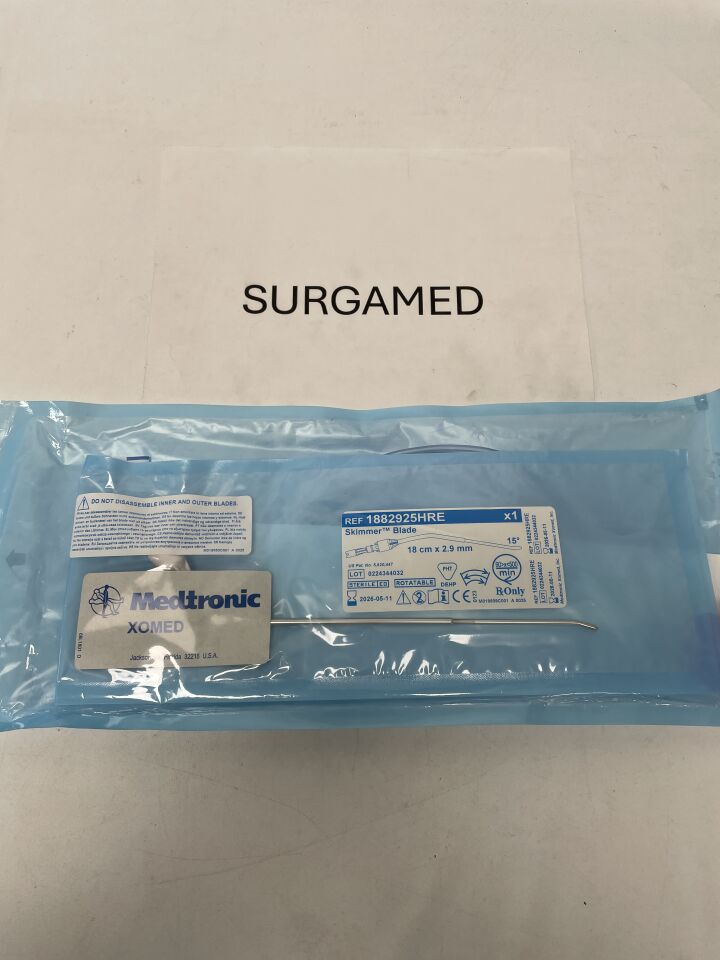 1882925HRE - MEDTRONIC - 2.9mm Rotatable Skimmer Angle-Tip Blade: 18cm, (EA)