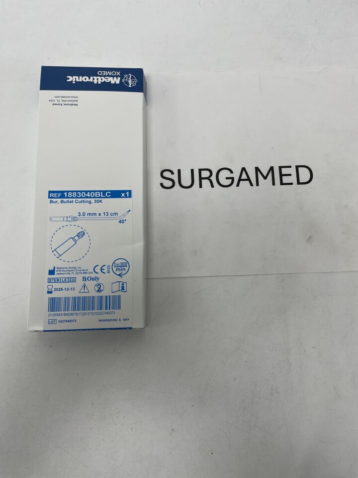 1883040BLC - MEDTRONIC - 30K Bullet Cutting Bur, 3MM X 13CM, 40 Degree, (BX/1)