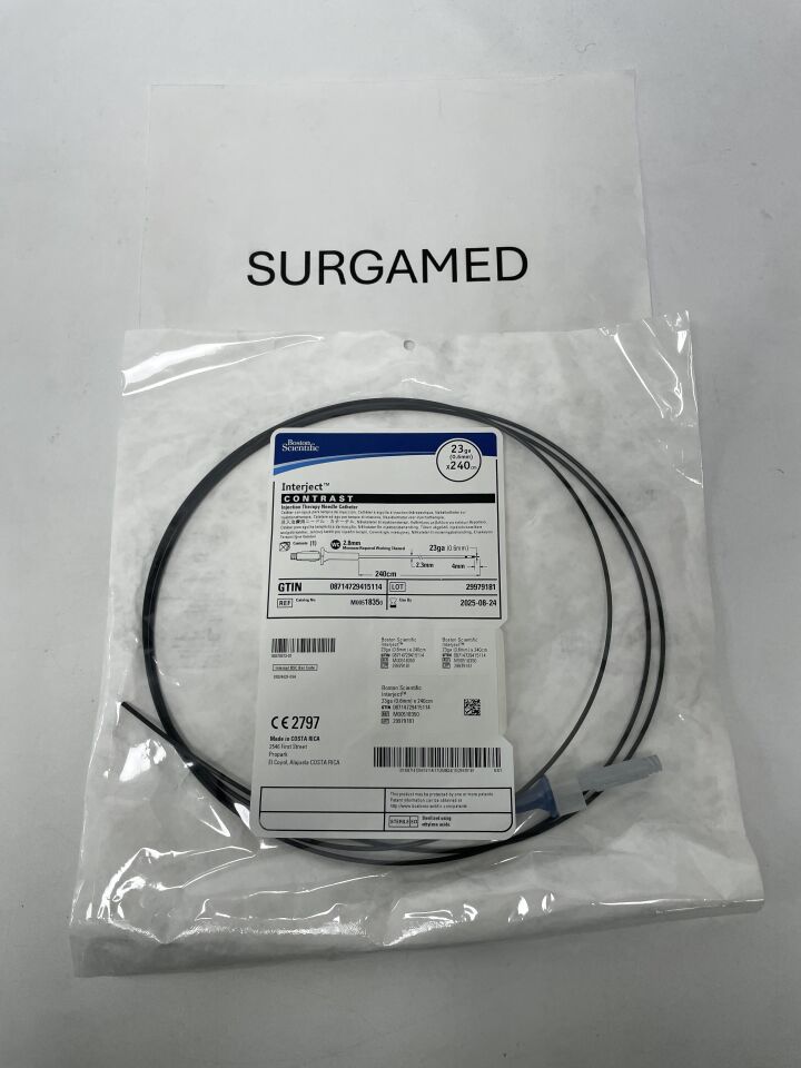 1835 - BOSTON SCIENTIFIC - Interject Contrast Sheath Injection Therapy Needle Catheter, 240 cm Working Length, 23G Needle, (EA)