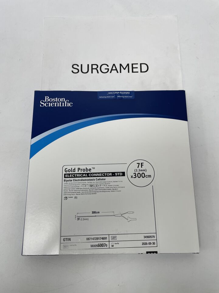 6007 - BOSTON SCIENTIFIC - Gold Probe Bipolar Electrohemostasis Catheter - Electrical Connector - STD - 7Fr x 300cm, (BX/1)