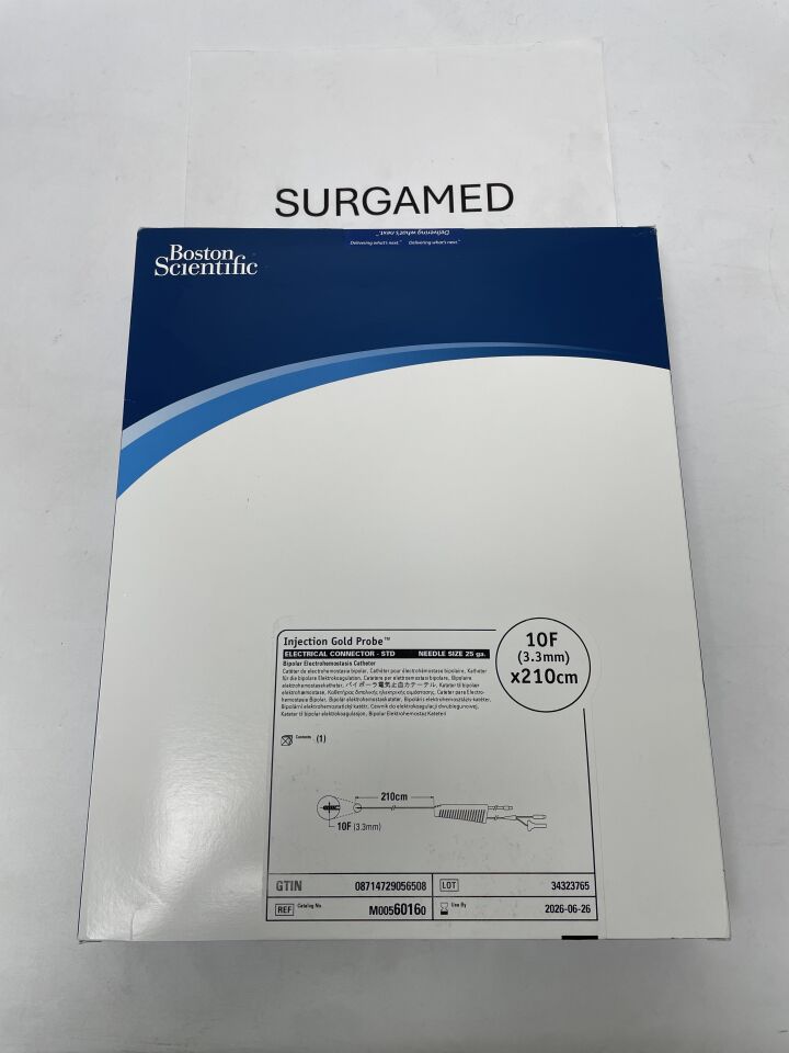 6016 - BOSTON SCIENTIFIC - Gold Probe Injection Bipolar Electrohemostasis Catheter, Electrical Connector - STD, 10Fr x 210cm, 25GA, (BX/1)