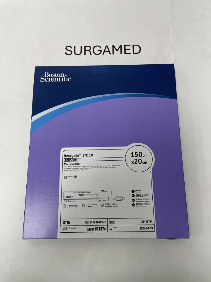 18137 - BOSTON SCIENTIFIC - Renegade STC 18 Microcatheter - Straight - 150cm x 20cm, ()