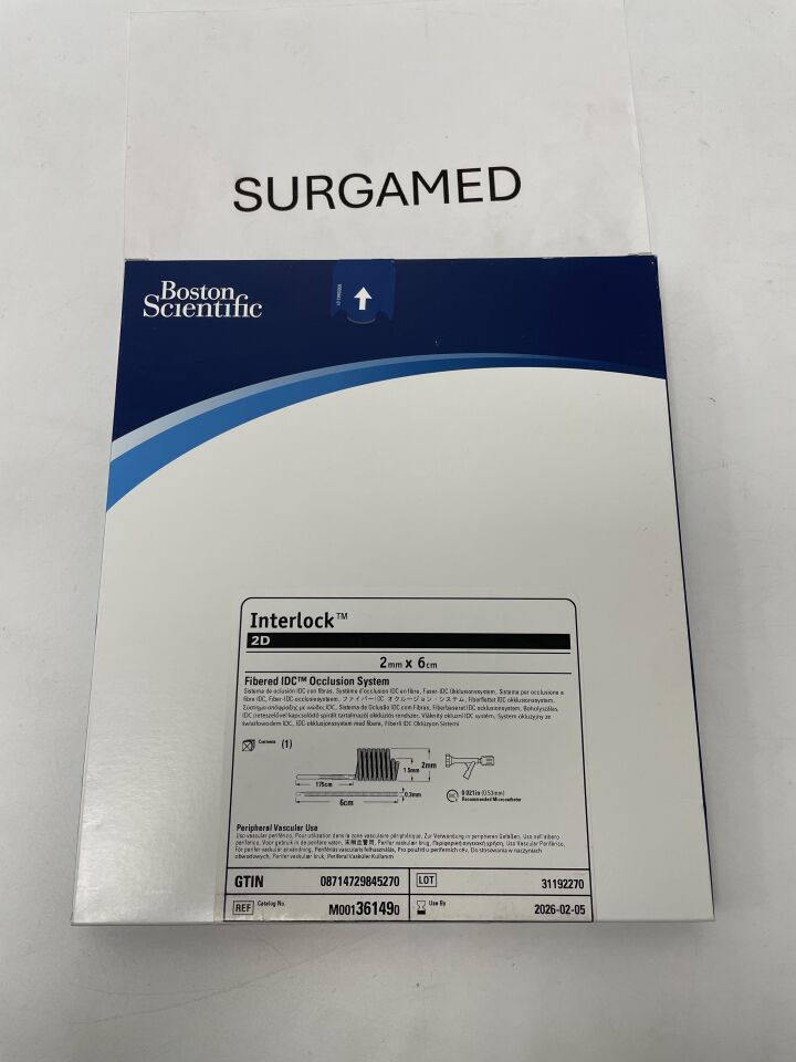 36149 - BOSTON SCIENTIFIC - Interlock 2D Fibered IDC Occlusion System - 2mm x 6cm, (BX/1)