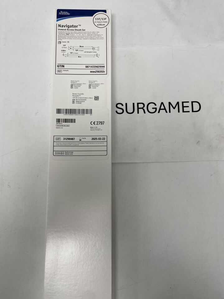 250202 - BOSTON SCIENTIFIC - Navigator Ureteral Access Sheath Set, 11F/13F x 36cm, (BX/1)