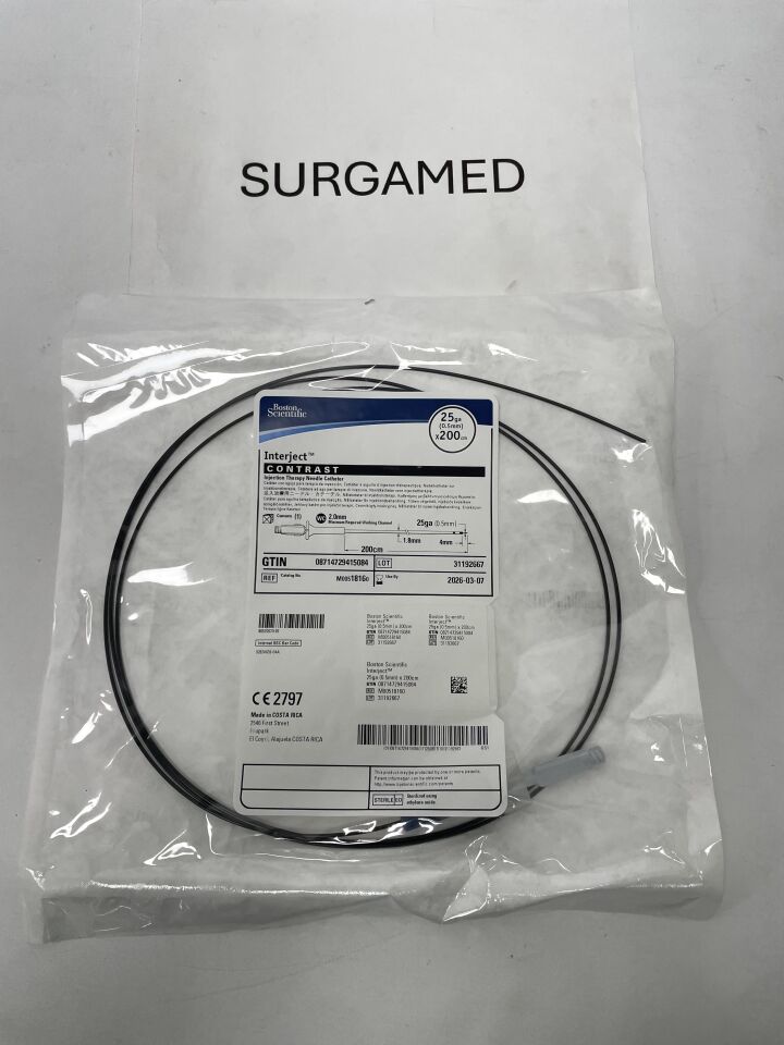 1816 - BOSTON SCIENTIFIC - Interject Contrast Injection Therapy Needle Catheter, 25Ga x 200cm, (EA)
