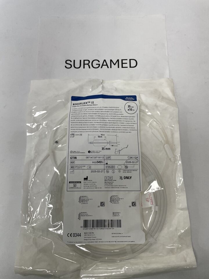 5451 - BOSTON SCIENTIFIC - RIGIFLEX II Achalasia Ballon Dilator, 35mm x 10cm ballon size, 14FR x 90cm catheter, (EA)