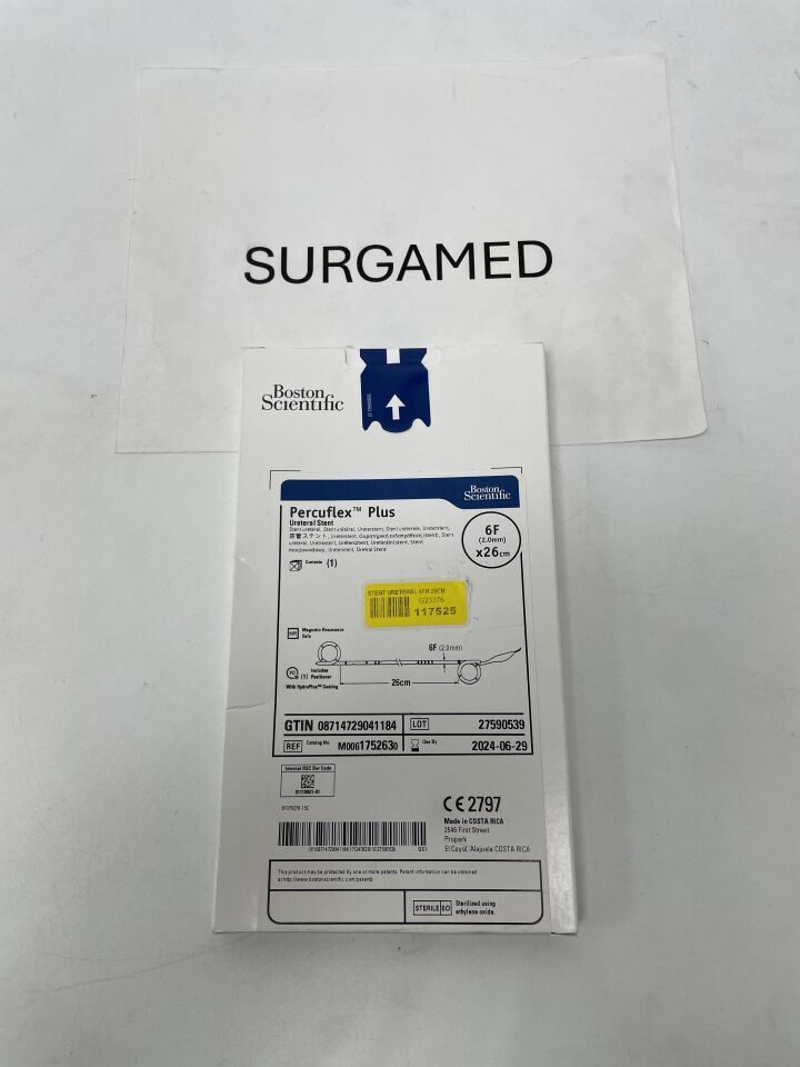175263 - BOSTON SCIENTIFIC - Percuflex Plus Ureteral Stent, 6 Fr dia. x 26 cm Length, (BX/1)