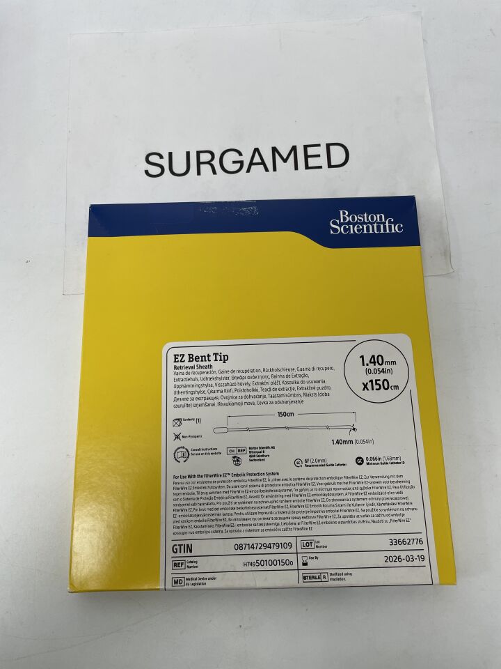 50100150 - BOSTON SCIENTIFIC - EZ Bent Tip Retrieval Sheath - 1.40mm x 150cm, (BX/1)
