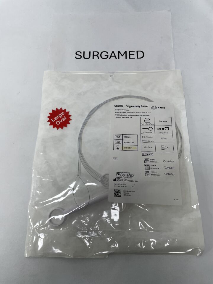 100605 - CONMED - Polypectomy Snare 32mm Soft Oval, 2.3mm x 230cm, Olympus, (EA)
