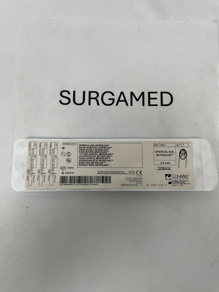 C9911 - CONMED - 2.9MM Sterling Spherical Bur, Microblade, (EA)