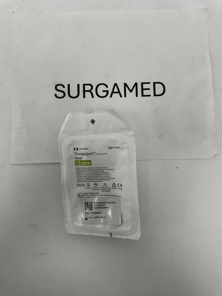 179307 - COVIDIEN - Thoracoport Auto Suture Trocar 15mm, (EA)