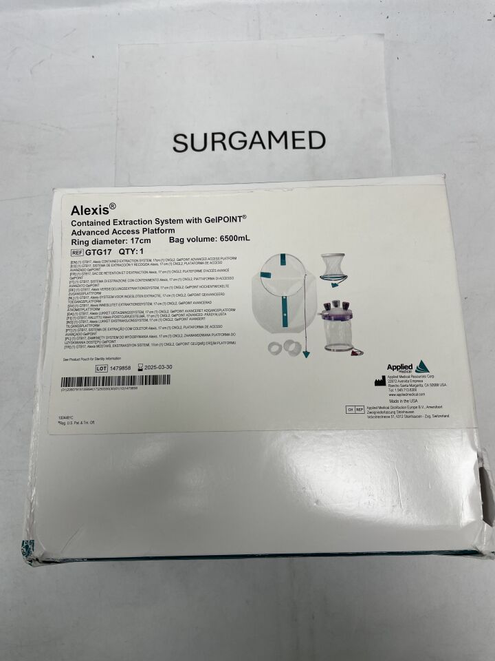 GTG17 - APPLIED MEDICAL RESOURCES - Contained Extraction System with Gelpoint Advanced Access Platform, (BX/1)