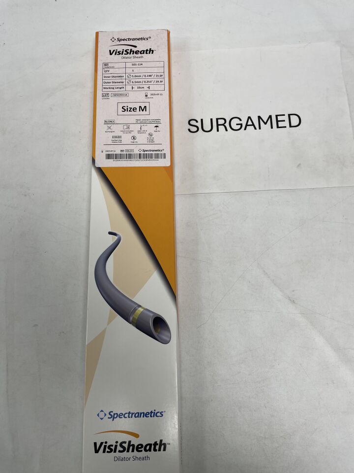 501-114 - SPECTRANETICS - VisiSheath Dilator Sheath Size M, 33cm, (BX/1)