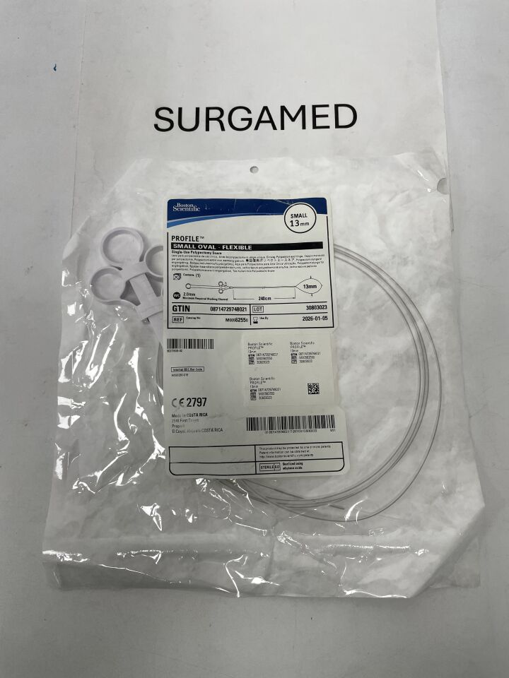 6255 - BOSTON SCIENTIFIC - PROFILE Polypectomy Snare, Small Oval, flexible, 13mm Loop Width, 240cm length, (EA)