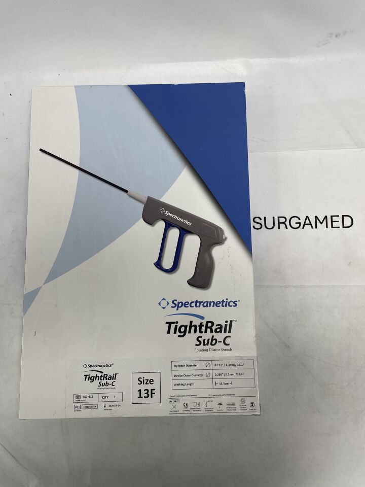 560-013 - SPECTRANETICS - TightRail Sub-C Mechanical Rotating Dilator Sheath, 13 Fr Size, 47.5 cm Working Length, (BX/1)