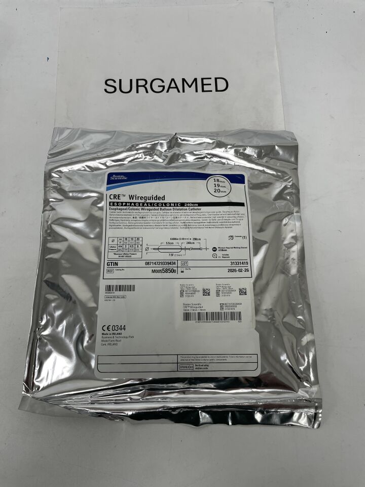 5850 - BOSTON SCIENTIFIC - CRE Wireguided, Esophageal/Colonic, 240cm, 18mm/19mm/20mm, (EA)