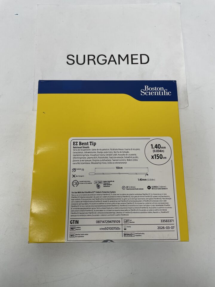 50100150 - BOSTON SCIENTIFIC - EZ Bent Tip Retrieval Sheath - 1.40mm x 150cm, (BX/1)