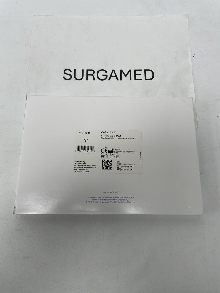 14015 - COLOPLAST - Fistula Drain Port, (BX/12)
